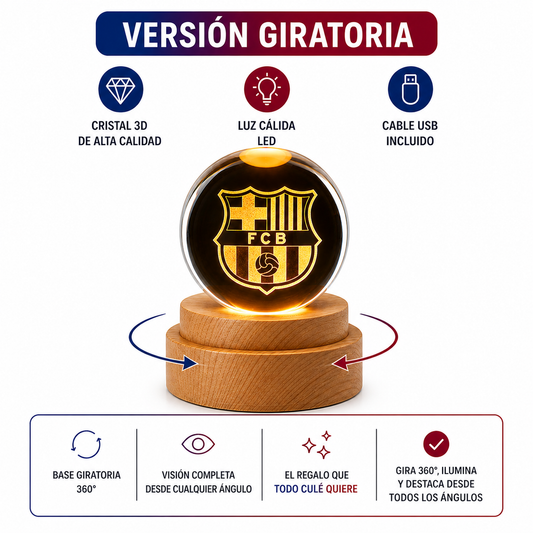 Lámpara del Barça que Ilumina tu Habitación